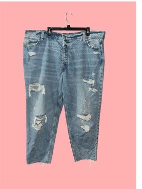 Old navy size 20 Distressed High-Rise wide legged jeans
